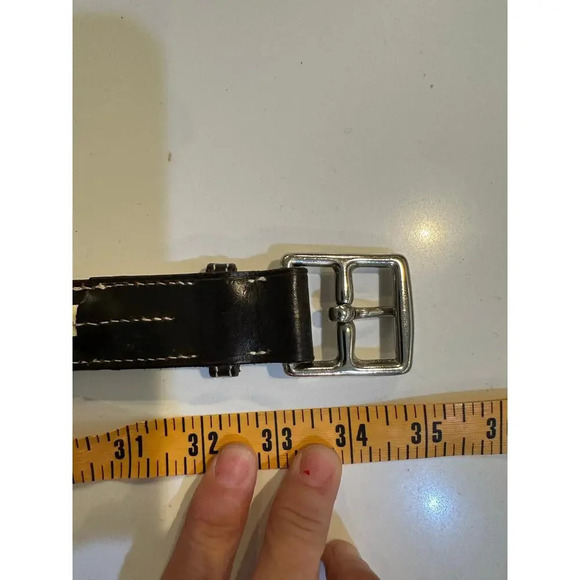 Ralph Lauren Brown Leather Buckle Belt - Picture 9 of 9